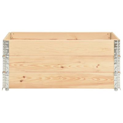 Podniesione grządki, 3 szt., 100x150 cm, lite drewno sosnowe