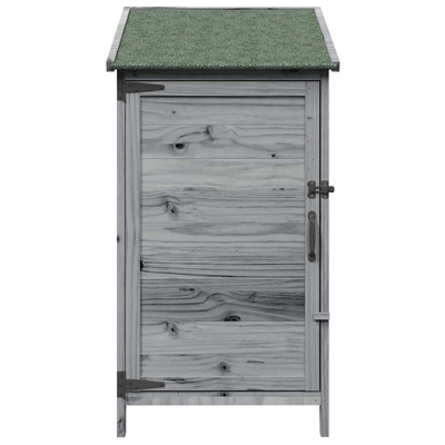 Shed ogrodowy Szary 59 x 56 x 113,5 cm Drewno Świerkowe