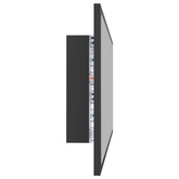 vidaXL Lustro łazienkowe z LED, szare, 100x8,5x37 cm, akryl