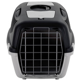 vidaXL Transporter dla zwierząt, szaro-czarny, 61x40x38 cm, PP