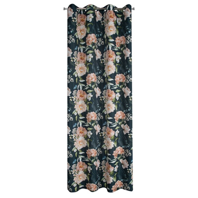 Zasłona Salma czarna 140x270