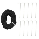 vidaXL Choinka z lampek, z kołkami, 570 zimnych białych LED, 300 cm