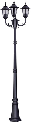 Wysoka zewnętrzna lampa stojąca K-7009A2/3 czarna z serii STANDARD KAJA
