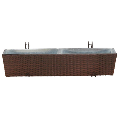 Balustrada 2 pcs 80 x 17 x 17 cm Metal