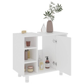 vidaXL Szafka łazienkowa, biała 60x32x53,5 cm, materiał drewnopochodny