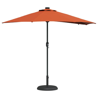 Parasolka ogrodowa terakota 294 x 150 x 223 cm Poliester i Stal