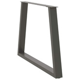Nogi do stołu jadalnego w kształcie litery V 3 szt. Antracyt 100x(72-73,3) cm Stal