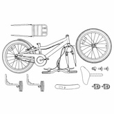 Rower Dziecięcy 16 Cali dla dzieci w wieku 4-6 lat