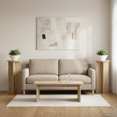 Stojak na rośliny 2 pcs dąb Sonoma 40 x 40 x 80 cm