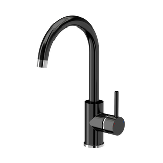 NAOMI stalowa bateria kuchenna czarny połysk