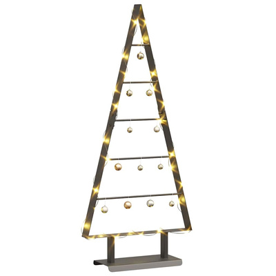 Metalowa choinka świąteczna z podstawą Czarny 90 cm Stal