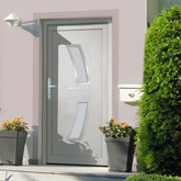 Drzwi wejściowe, białe, 108x208 cm, PVC vidaXL