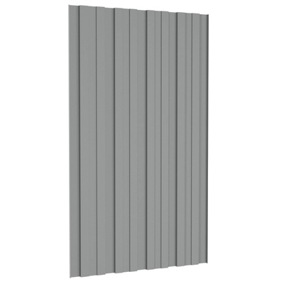 Panel dachowy 36 pcs Szary 80 x 45 cm Stal galwanizowana