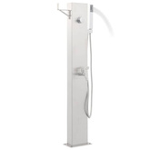 vidaXL Panel prysznicowy ogrodowy, 110 cm, stal nierdzewna