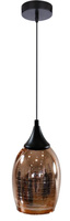 Lampa wisząca miedziana szklany lustrzany klosz Marina Candellux 31-51622