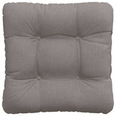 Poduszki na siedziska 4 pcs Ciemnoszary 40 x 40 x 12 cm tkanina