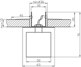 Oprawa stropowa chrom kryształ pomarańczowy pasek G4 20W SK-18 Candellux 2280199