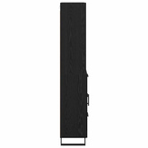 Highboard 2 szt. Czarny Dąb 69,5 x 34 x 180 cm