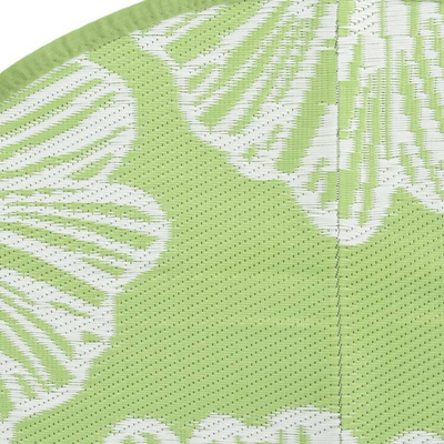 vidaXL Dywan na zewnątrz, zielony, Ø120 cm, PP