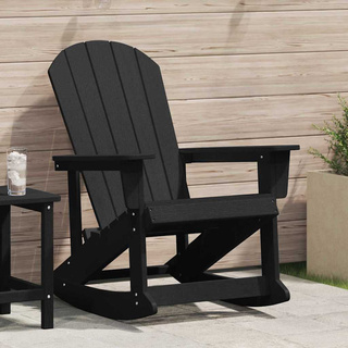 Fotel bujany Adirondack Czarny HDPE