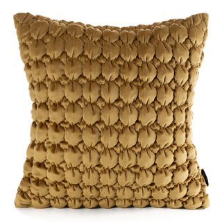 Poszewka Velvet musztardowa 45x45