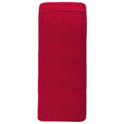 vidaXL Ręczniki plażowe, 2 szt., bordowe, 75x200 cm, tkanina, 400 g/m²
