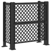 Trellis Na Kosz antracytowy 123 x 47 x 114 cm PP