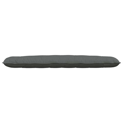 Poduszka na plecy Ciemnoszary 200 x 19 x 50 cm tkanina