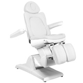 Fotel kosmetyczny elektr. Azzurro 870S pedi 3 siln. biały 106670