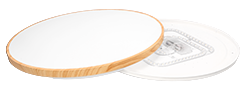 TENS lampa sufitowa plafon drew. 48W LED 3000/4000/6000K 59cm klosz biały, pilot
