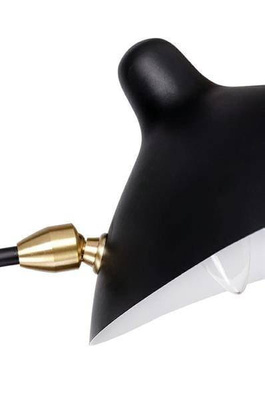 Kinkiet RAVEN WALL UP 2 czarny z wysięgnikiem