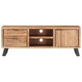 vidaXL Szafka pod TV, 120x30x42 cm, drewno akacjowe, naturalna krawędź
