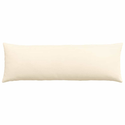 Poduszki na sofę 2 pcs Kremowy 120 x 40 cm Tkanina sztruksowa