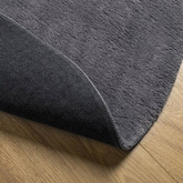 vidaXL Dywan HUARTE z krótkim włosiem, antracytowy, Ø 160 cm