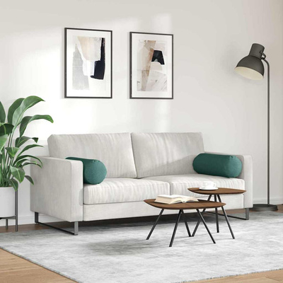 Poduszki Wałkowe 2 pcs Ciemna zieleń ? 25 x 70 cm tkanina