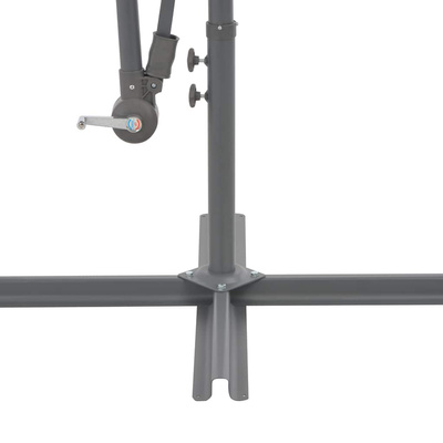 Parasol wiszący z aluminiowym słupkiem, 300 cm, taupe