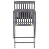 vidaXL Składane krzesła ogrodowe, 6 szt., poduszki, drewno akacjowe