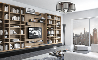 Nowoczesna lampa sufitowa led kryształ BELLA srebrny