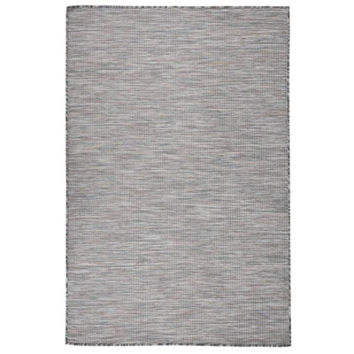 vidaXL Dywan zewnętrzny o płaskim splocie 120x170cm, brązowo-niebieski