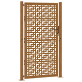 Brama ogrodowa 100x200 cm Stal nierdzewna Krzyż wzór