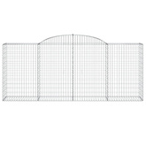 Kosze gabionowe, 30 szt, 300x50x120/140cm, galwanizowane żelazo