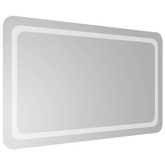 vidaXL Lustro łazienkowe z LED, 100x60 cm