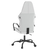 vidaXL Fotel gamingowy, biało-czarny, sztuczna skóra model standard