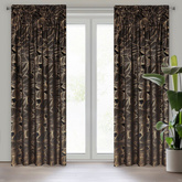 Zasłona Taśma czarna 140x270