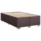 Łóżko Box Spring z materacem i LED Ciemny brąz 120 x 200 cm