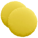 Poduszki na siedziska 2 pcs Jasnożółty ?40 x 13 cm tkanina