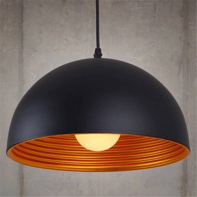 Lampa Wisząca Retro Loft Czarno złota 40cm E27 Abruzzo Geo 2