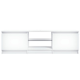 vidaXL Szafka pod TV z oświetleniem LED, biała, 120x30x35,5 cm