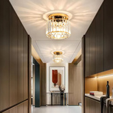 Lampa sufitowa Abigali Cristal E27 złoty