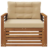 Sofa na zewnątrz Lite drewno akacjowe i poliester